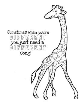 giraffes can't dance coloring page What if giraffes could dance?