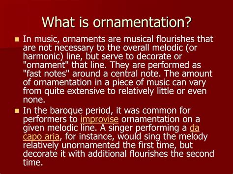 what is ornamentation in music and how does it reflect the emotions of the composer?